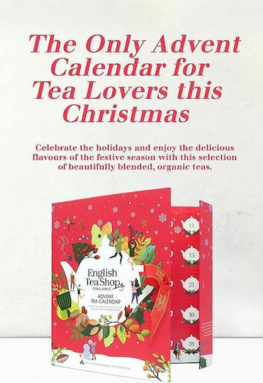 Adventskalender English Tea Shop Set Leichte Tees Rot 25x2 50g