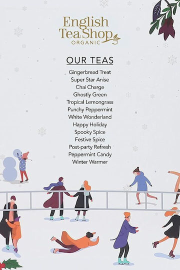Adventskalender English Tea Shop Set Leichte Tees Rot 25x2 50g