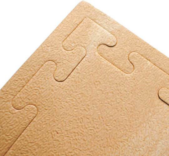 Olympus Sport EVA Gym Floor Puzzle Tatami Mat Sport Floor Mats Eva Foam Wood Profile Brown 100x100x2.5cm
