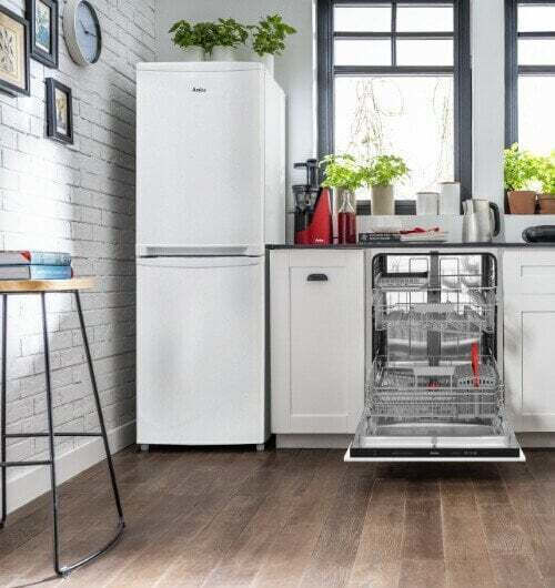 Amica Ψυγείο Δίπορτο 211lt NoFrost Υ145xΠ54xΒ57εκ. Inox FD2355.4(E)