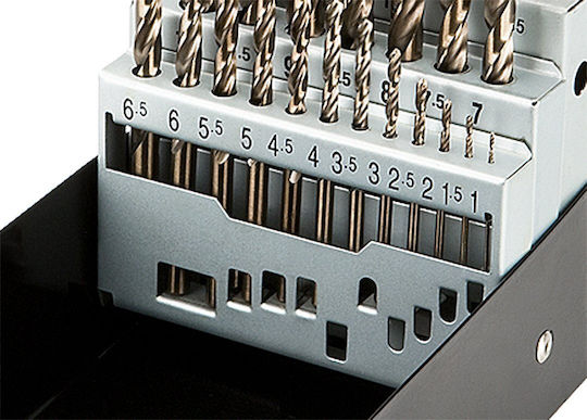 Neo Tools Set of 25 Drills Cobaltium for Metal