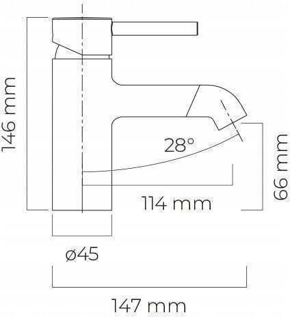 Cersanit Built-in Faucet Mixer for Shower Black