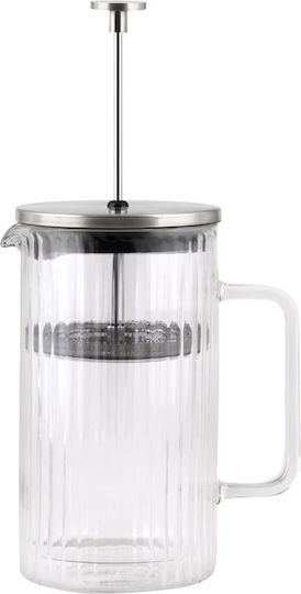 Double-walled French Press Vialli Design Tulip Silver Matte 1 L