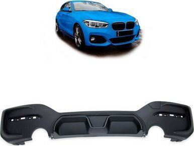 Mtuning Rear Diffuser Matt Black Bmw 1 F20 F21 Facelift 2015-2019