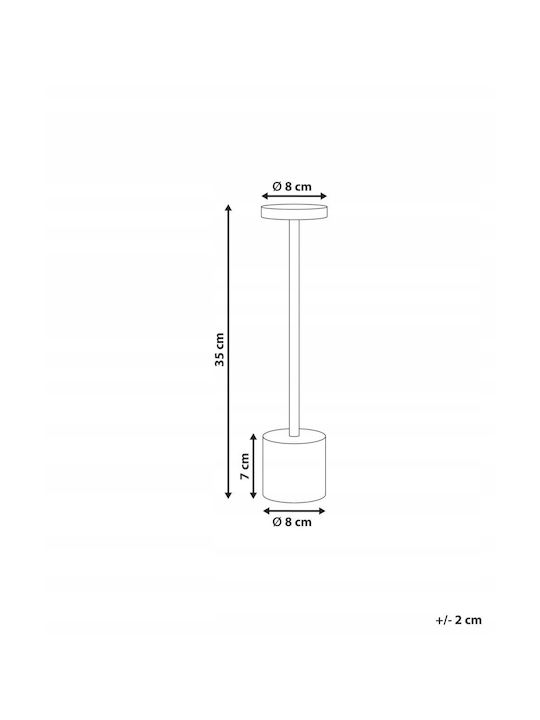 Beliani Dekorative Lampe Gold