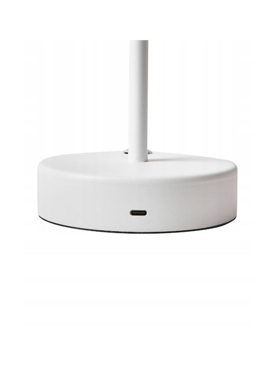 Beliani Dekorative Lampe Weiß