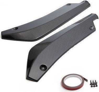 Mtuning_f Universal Fins Extension Rear Bumper Carbon 38.5cm