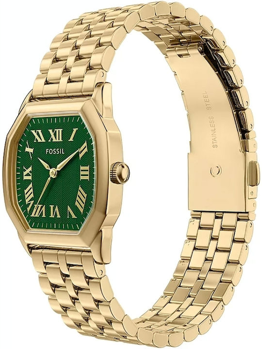 Fossil Harlow Womens Watch 32mm Battery Gold
