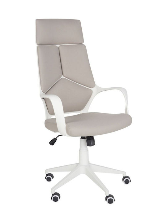 Καρέκλα Γραφείου με Ρυθμιζόμενα Μπράτσα Beige-grey Beliani
