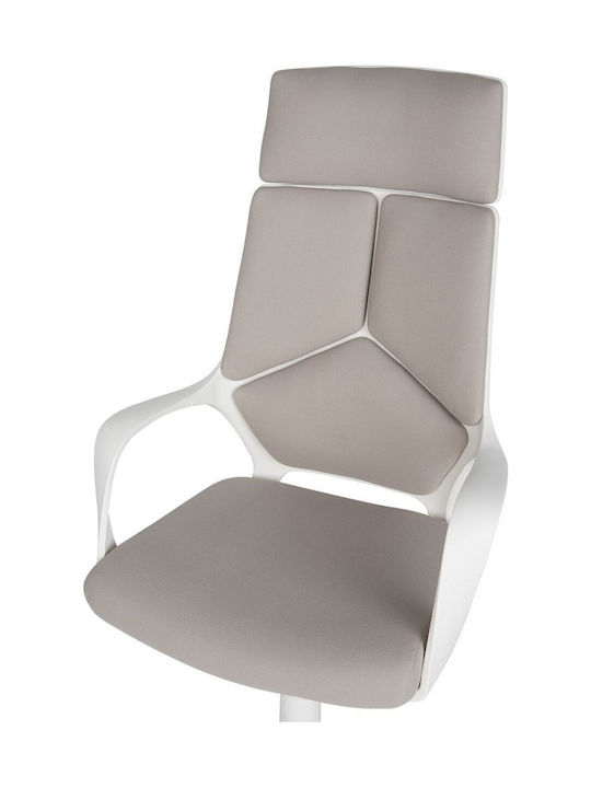 Beliani Καρέκλα Γραφείου με Ρυθμιζόμενα Μπράτσα Beige-grey