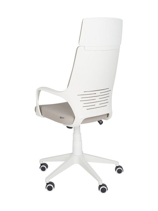 Beliani Καρέκλα Γραφείου με Ρυθμιζόμενα Μπράτσα Beige-grey