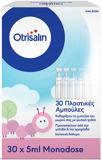 Otrisalin Fiole cu Ser Fiziologic pentru Întreaga Familie 30buc 5ml