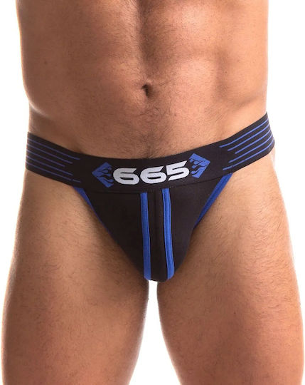 665 Leather Ανδρικό Εσώρουχο Jockstrap Μπλε