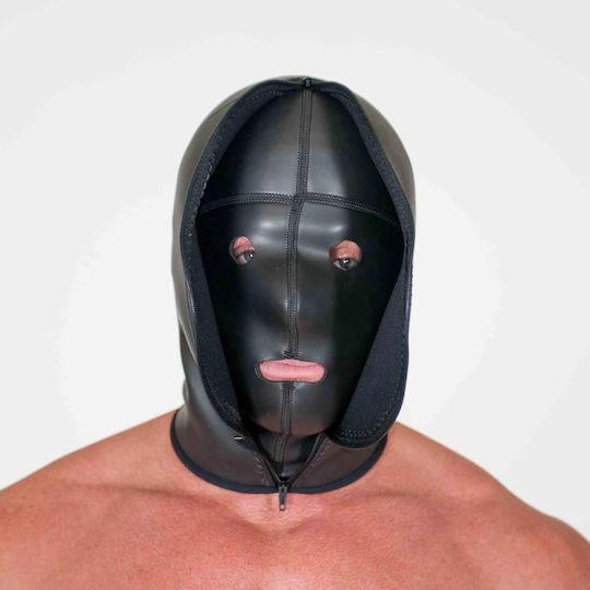 665 Leather BDSM Maske in Schwarz Farbe