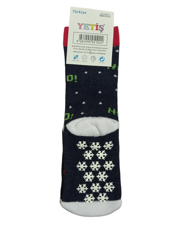 Yetis socks Παιδικές Κάλτσες Αντιολισθητικές Μπλε