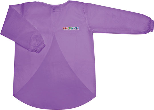 Long-Sleeve Painting Apron Made of Polyester 4 Colors Available