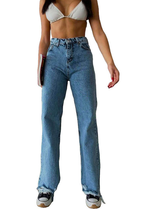 Femei Din material textil Pantaloni Albastră