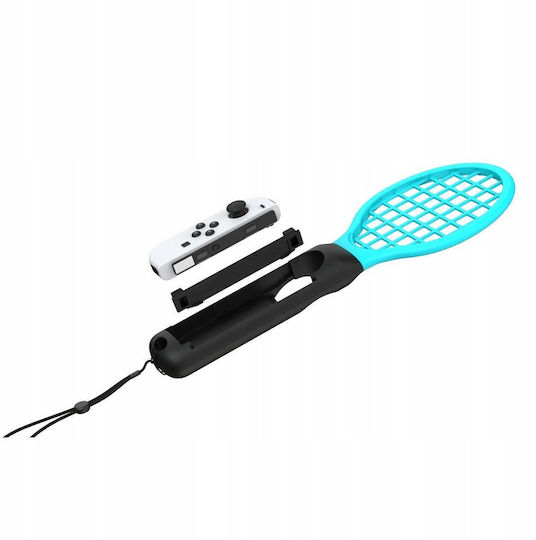 Yaxo Tennis Pro Set Joy-con Grip Ns/ns2 Inferno Orange & Hydro Blue