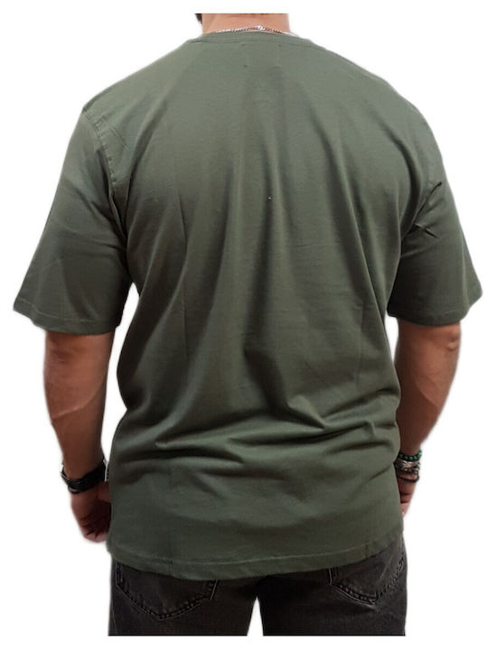 Marcus T-shirt Beetle Green, Khaki