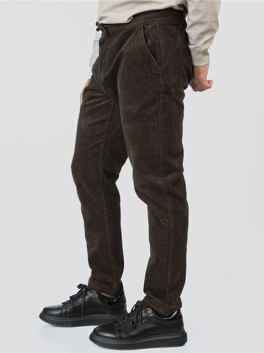 Pantalon Bărbați Chino Elastic Gri