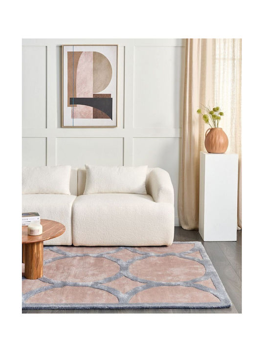 Beliani Malan Synthetisch,Polyester/Cotton/Leather Beige and Grey