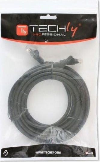 Techly U/UTP Cat.5e Ethernet Network Cable 0.5m Black