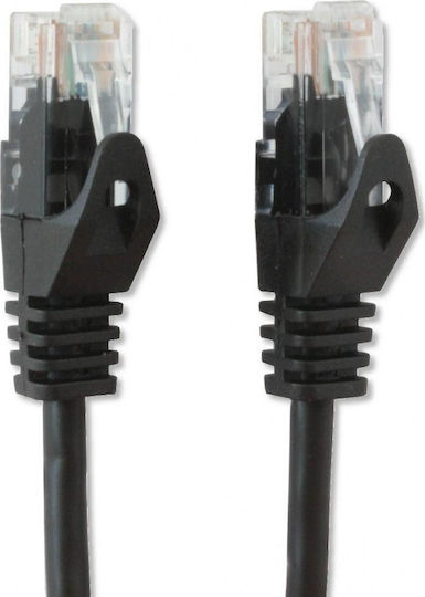 Techly U/UTP Cat.5e (Gigabit) Καλώδιο Δικτύου Ethernet 0.25m Μαύρο