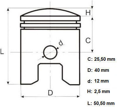 Siguranțe pentru Piston Motocicletă 40mm pentru Honda DIO