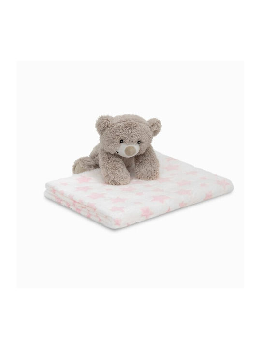 Interbaby Blanket Nursery Swaddling Blankets Pink with Animal 80x110cm