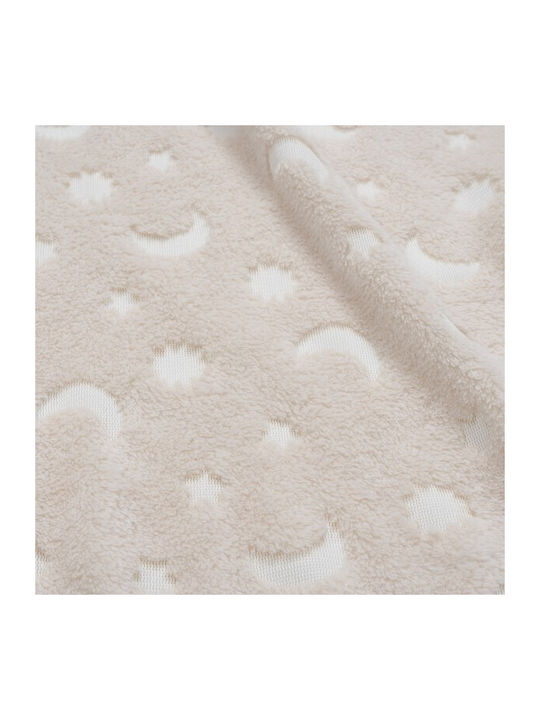 Interbaby Pătură Pepinieră Swaddling pături Stars Bej 80x110cm