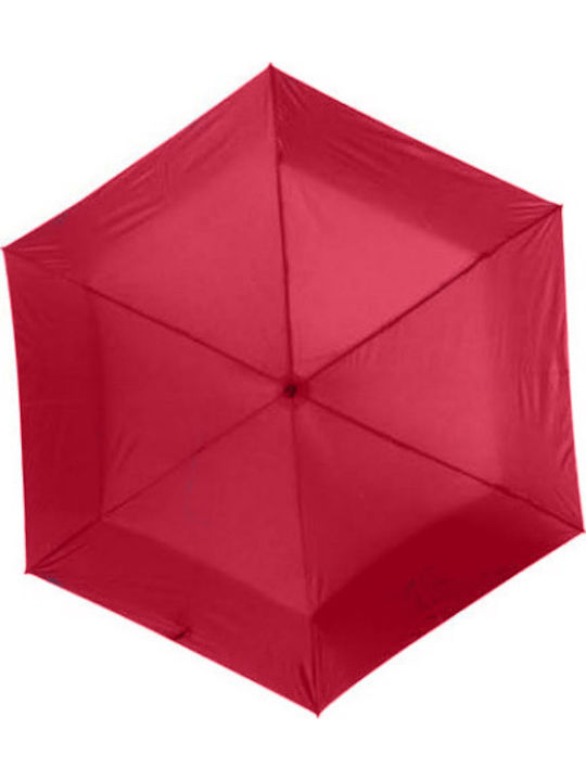 Rain Windproof Umbrella Compact Red