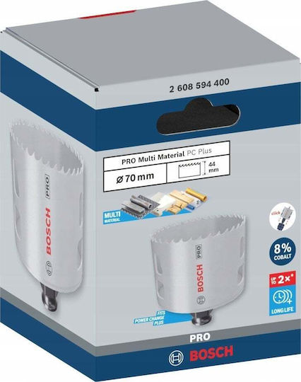 Bosch Ποτηροτρύπανo Ξηρής Κοπής με Διάμετρο 70mm