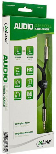 InLine InLine 3.5mm Jack Cable - 3.5mm Male to 3.5mm Male Silver 2m