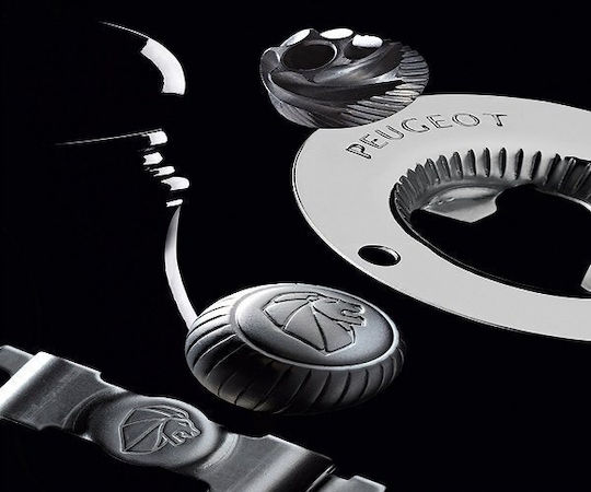 Peugeot Χειροκίνητος Μύλος Αλατιού Ξύλινος σε Μπεζ Χρώμα 10cm