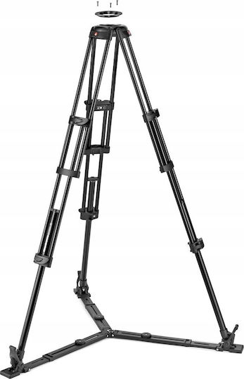 Manfrotto Manfrotto Videostative Nitrotech 612 Video Kopf Aluminium Twin Leg aus Aluminium mit Hydraulischer Kopfart und Maximale Belastung 12kg
