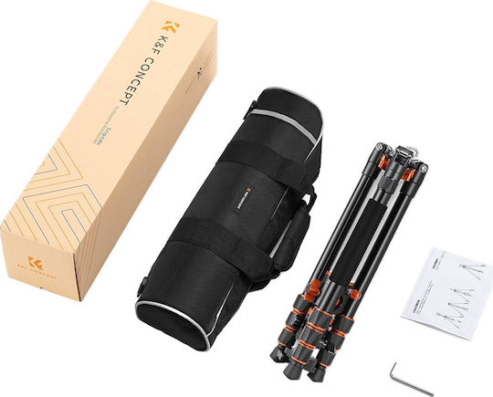 K&F Concept Video Tripod Made of Aluminum with Spherical Head and 10kg Maximum Load
