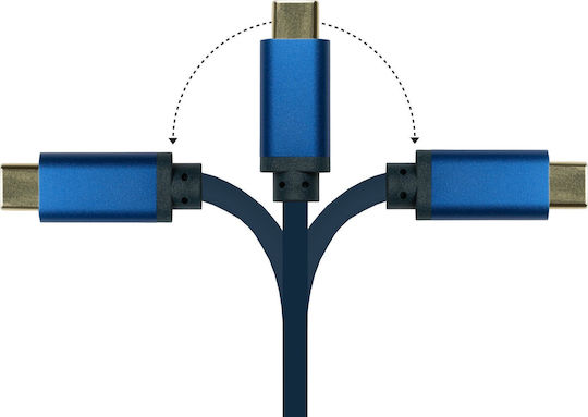 Good Connections Cablu HDMI De Sex Masculin - USB-C De Sex Masculin 1m Albastru