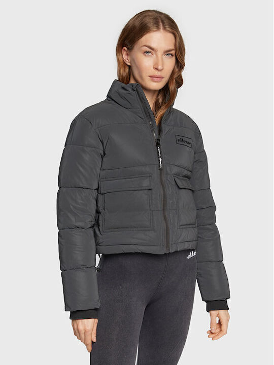 Seline Kurz Damen Puffer Jacke für Winter Schwarz