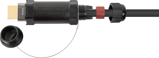 Python Cable HDMI male - HDMI male 5m Γκρι