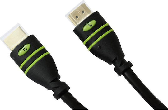 Techly Cable HDMI male - HDMI male 2m Μαύρο