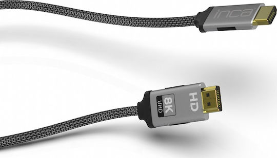 Inca HDMI 2.1 Ultra High Speed 48Gbps 4K 120Hz HDR VRR Cable HDMI Male - HDMI Male 3m Black