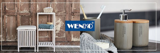 Wenko Κουρτίνα Μπάνιου Χρώμιο