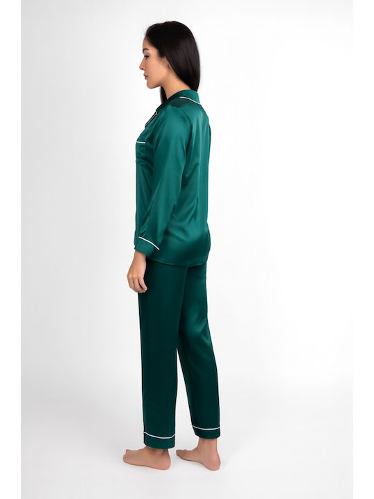Pen-ky Winter Women's Pyjama Set Green