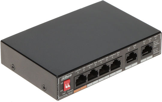 Dahua SG1006P Unmanaged L2 PoE+ Switch with 6 Gigabit (1Gbps) Ethernet Ports