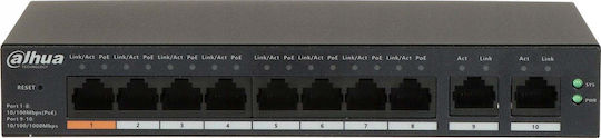 Dahua CS4010-8ET-60 Управление на L2 PoE+ Switch с 4 Портове Гигабитови (1Gbps) Ethernet