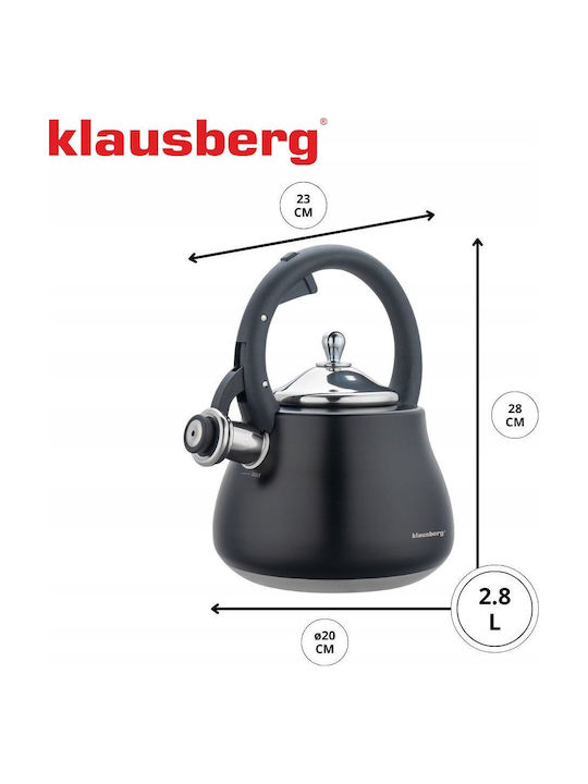 Klausberg Βραστήρας Ανοξείδωτος Γκρι 2800ml