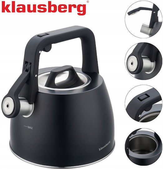 Klausberg Fierbător Inoxidabil Gri 2500ml