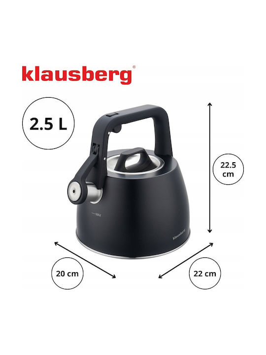Klausberg Βραστήρας Ανοξείδωτος Γκρι 2500ml