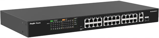 Ruijie RG-ES126FGS-P Unmanaged L2 PoE Switch with 26 Gigabit Ethernet (1Gbps) Ports and 1 SFP Port