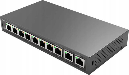 Ruijie RG-ES110D-P Unmanaged L2 Switch με 8 Θύρες Ethernet και 2 SFP Θύρες